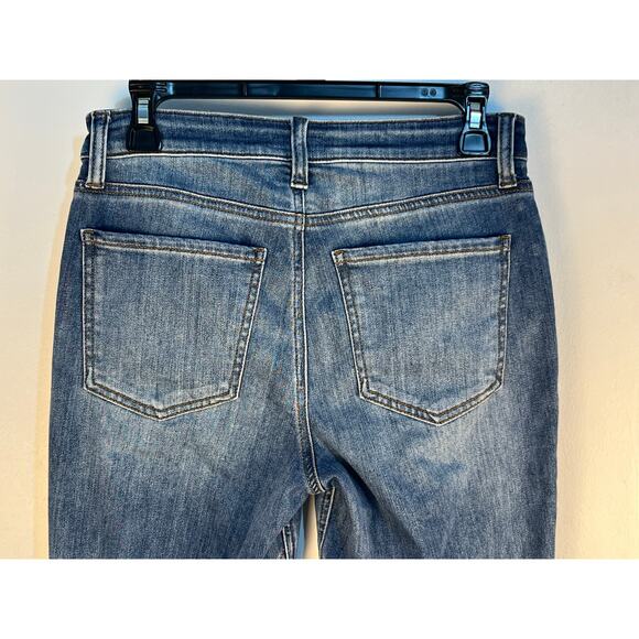 Kut From The Kloth Jeans Size 4 Kelsey Fab Ab Ankle Flare High Rise Raw Hem - Picture 4 of 7